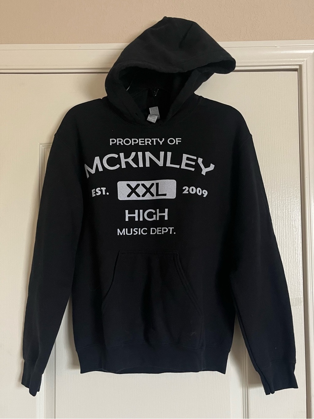 Glee Inspired Black Hooded Sweatshirt with McKinley Logo